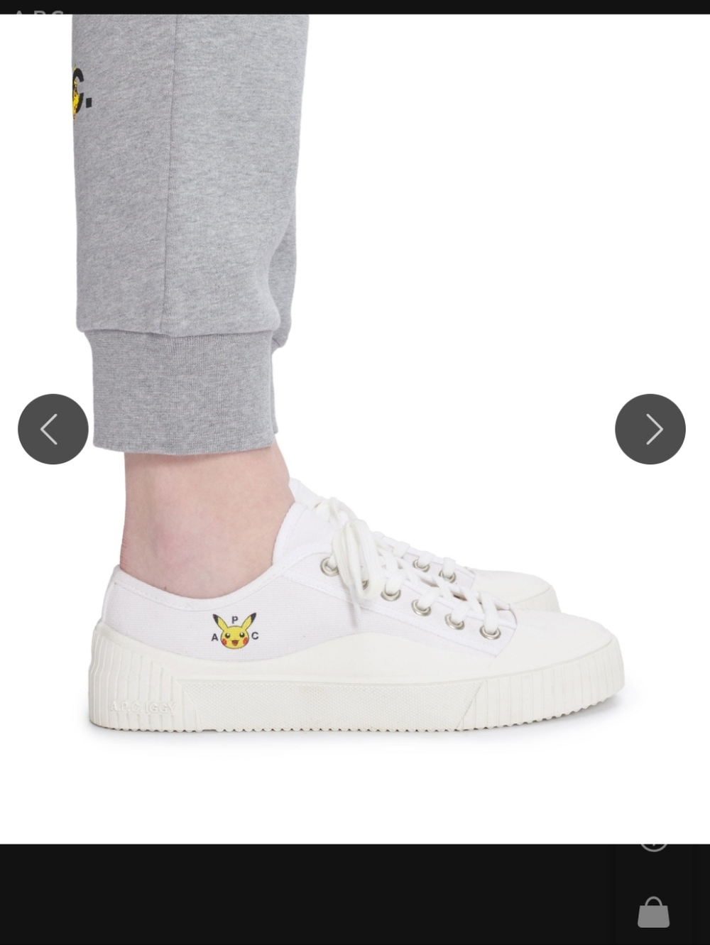 EUC A.P.C. Pokemon Iggy Basse Sneakers